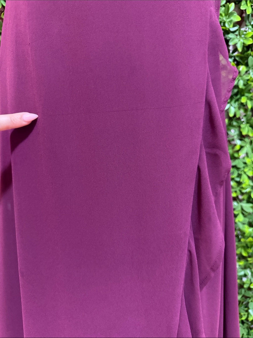 NWT-In Love Forever Plum Lace-Up High-Low Maxi Dress - Picture 16 of 16